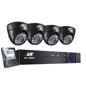 nnedsz cctv camera security system home 8ch dvr 1080p 4 dome cameras with 1tb hard drive