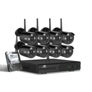 nnedsz cctv wireless security camera system 8ch home outdoor wifi 8 bullet cameras kit 1tb