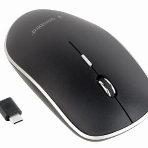 gembird type c wireless silent optical pc computer mouse black mse wl/usbc