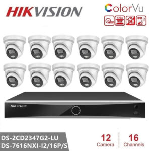 hikvision cctv camera system ds 2cd2347g2 lu 4mp security camera nvr kit